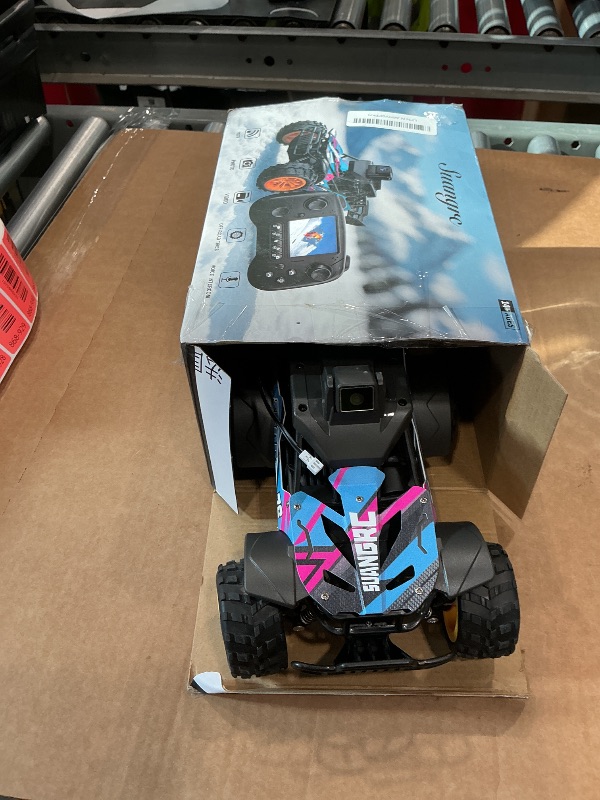 Photo 1 of **MISSING PARTS/check clerk comments**
suangrc RC Truck with Camera, 2.4GHz FPV Remote Control Car with 2.4" LCD Screen, RC Car with 45° Adjustable Camera, 2 Speeds Modes, Alloy Body, Remote Control Off-Road Truck for Adults Beginners
