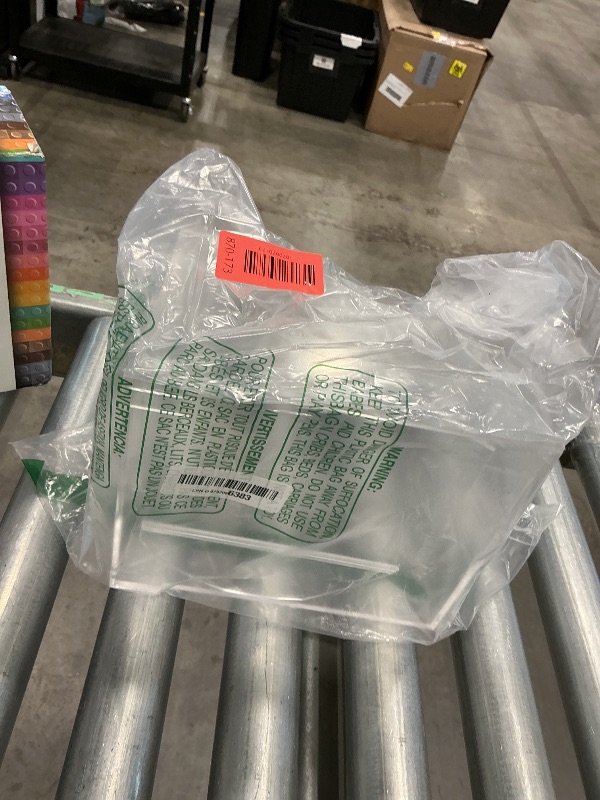 Photo 1 of ***MAJOR DAMAGE*** Teling 101 Pcs Tall Acrylic Donation Box with Lock and Sign Plate 7 x 5 x 8 Inches Safe Suggestion Box with Raffle Tickets Cards for Raffle, Money, Voting, Charity, Suggestion (Clear)