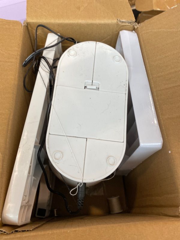 Photo 1 of ***VERY USED*** Sewing Machine for Beginners with Expansion Table Foot Pedal 42Pcs Sewing kit Finger Guard & Light Mini Small Portable Sewing Machines 2-Thread 2-Speed 2-Switches for Kids Ages 8-12 White and Grey