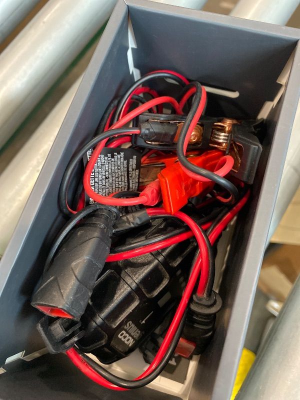Photo 1 of *USED*
NOCO GENIUS1: 1A 6V/12V Smart Battery Charger – Automatic Maintainer, Trickle Charger & Desulfator with Overcharge Protection & Temperature Compensation – for Lead-Acid & Lithium Batteries
