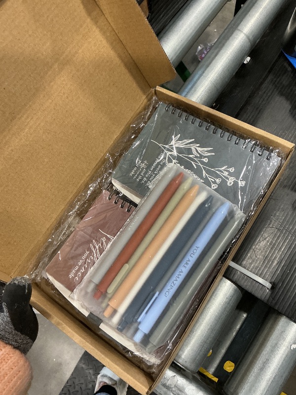 Photo 1 of 10 Sets Employee Appreciation Gifts Bulk A6 Inspirational Spiral Undated Weekly Planners Notebook Gifts with Pens for Office Staff Teacher Coworker Volunteer Social Workers Nurses (Neutral Color)