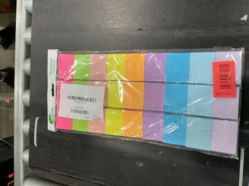 Photo 1 of (54 Pads) Mini Sticky Notes 1.5x2 in, 9 Colors Bright Strong Adhesive Post, Suitable for School, Home, Office, Clean Removal