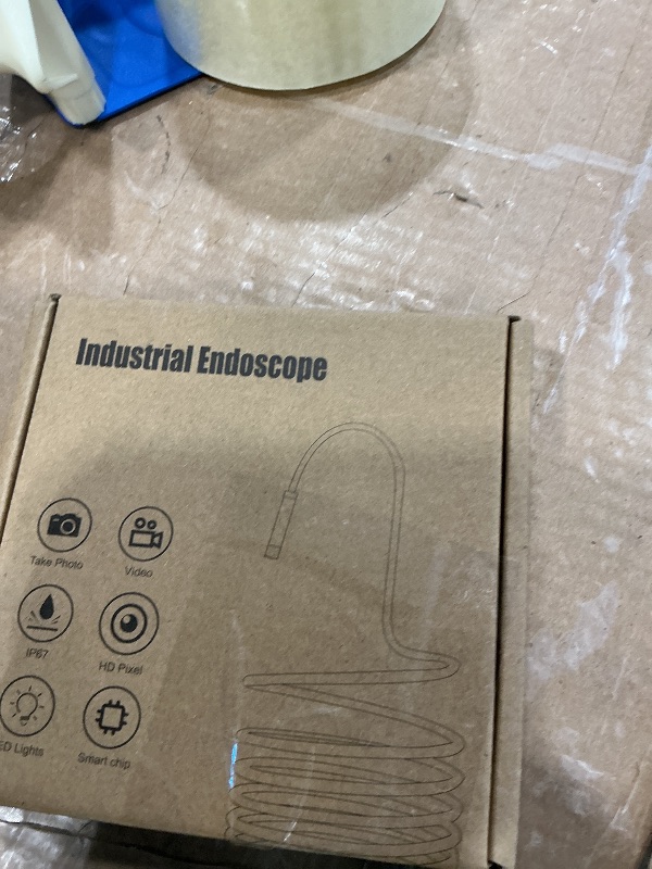 Photo 1 of [Dual-Lens] Endoscope Camera with Light, 1920P HD Borescope with 8+1 Adjustable LED Lights, IP67 Waterproof 16.5FT Semi-Rigid Snake Cord Inspection Camera for iPhone, iPad and Android Phone (Type C)