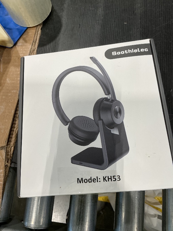 Photo 1 of (Upgraded Version) Wireless Headset, Bluetooth Headset with Noise Cancelling Microphone, Best Headphones with Mic Mute & USB Dongle for PC/Computer/Laptop/Cell Phones/Remote Work/Call Center