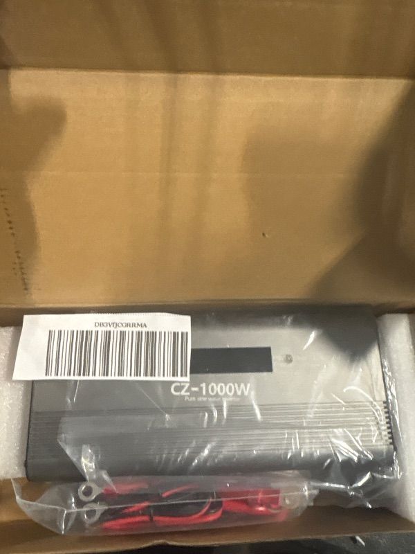 Photo 1 of 1000W Pure Sine Wave Inverter (2000W Peak), 12V/24V Auto-Detect, 50Hz/60Hz Switchable, LCD Display, Type-C Fast Charging, Silent Design, Overload & Overheat Protection for RV, Home (1000W)