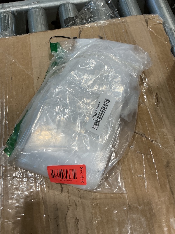 Photo 1 of 100 Pack 40 Inch Long Narrow Flat Open Poster Bags, Clear Blueprint Waterproof Tube Storage Sleeves