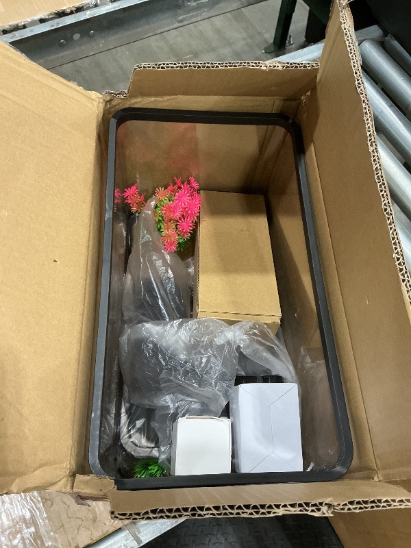 Photo 1 of (Tank + Light +Pump + Filter Balls) Turtle Tank Kit, Turtle Tank Starter Kit,Bottom Drainage, Multi-Function Areas for Turtles, Crabs,Fishes, Amphibians,Reptiles. (15.75 x 8.64 x 8.64 Inch)