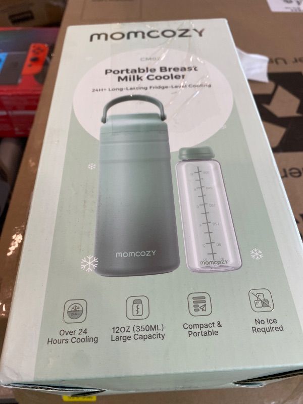 Photo 1 of *MINOR DAMAGE - USED*
Momcozy Portable Breast Milk Cooler for Travel, 24H Ice-Free Cooling Breastmilk Storage Bottles Container, 12 Ounces Leak Proof Outdoor Small Freezer, Baby Breastfeeding Essential for New Moms