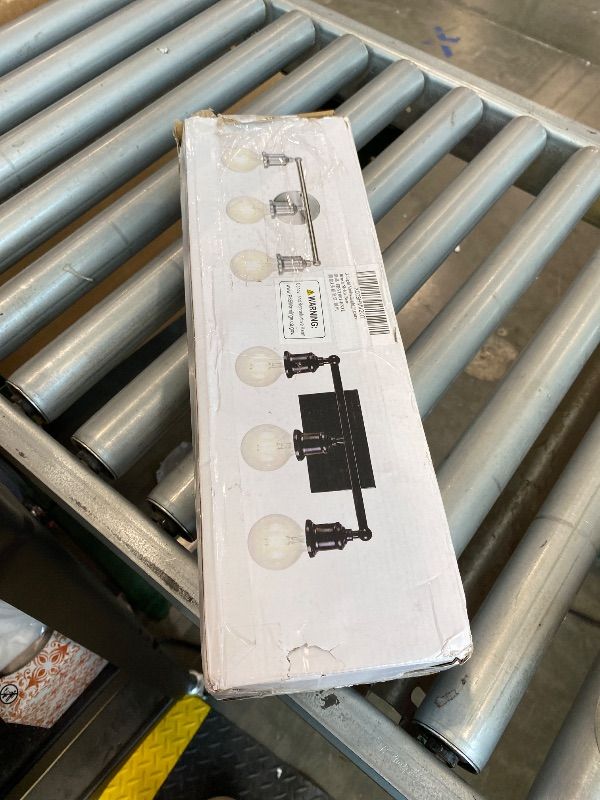 Photo 1 of *MINOR DAMAGE - USED*
Eietonte 3-Light Vanity Light Fixture, Modern Brushed Nickel Wall Sconce Light Fixture, Farmhouse Silver Bathroom Wall Lighting for Over Mirror, E26 Base Wall Lamp for Bedroom (Bulb Not Included)