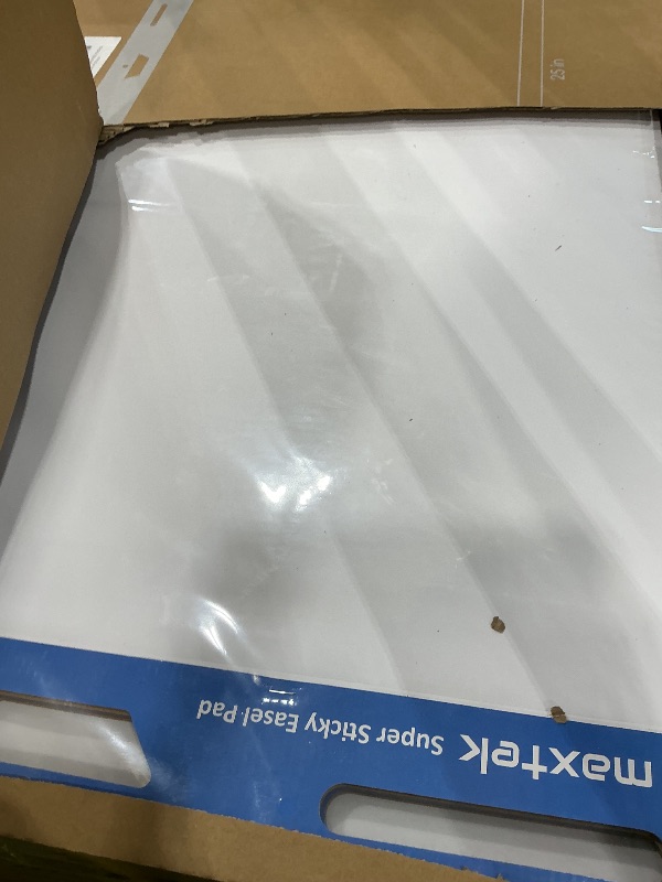 Photo 1 of **FINAL SALE, SEE NOTES**maxtek Chart Paper 25"x30", Large Sticky Easel Pad with 4 Packs, 120 Sheets, Upgraded Big Anchor Flip Chart Paper with Super Sticky Back, Self-Stick Paper for Walls & Easels
