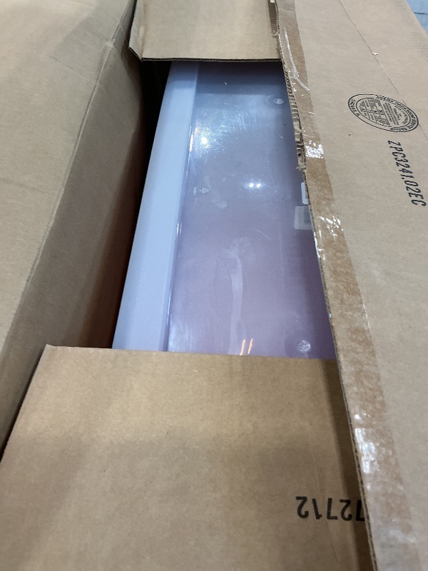 Photo 1 of ***MAJOR DAMAGE*** HOMZ 2-Pack Holiday Tote, Clear Plastic Storage Organizer Bins with Lids, 41 Quart, Red - Stackable Organizing Containers for Christmas Ornament Decorations, Gift Wraps, and Crafts