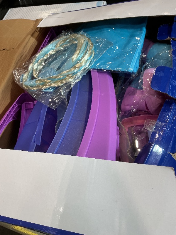 Photo 1 of **MINOR DAMAGE/check clerk comments**
Princess Vanity for Toddlers Girls 3-5 Years Old, Kids Vanity Table and Chair Set with Magic Mirror Light Music, Toddler Makeup Dresser Set, Interactive Pretend Play Dress Up Beauty Salon Toys Gifts