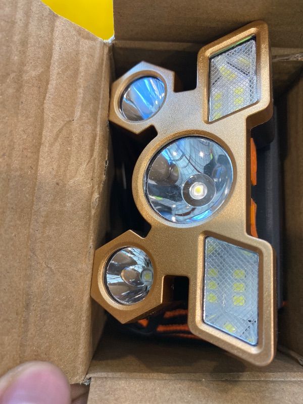 Photo 1 of *USED*
Headlamp Flashlight, Lumen Ultra-Light Bright LED Rechargeable Headlight with White Red Light, 2-Pack Waterproof Motion Sensor Head Lamp,8 Modes for Outdoor Camping Running Hiking Fishing