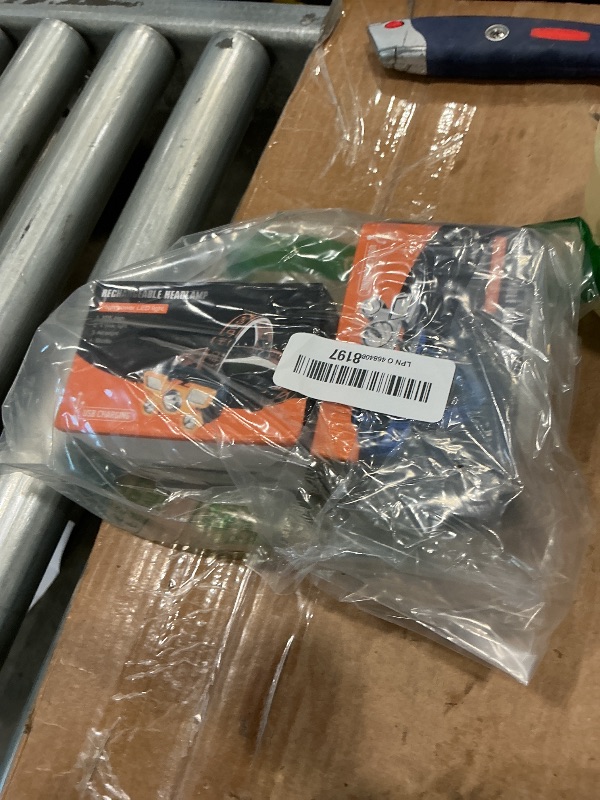 Photo 1 of *USED*
Headlamp Flashlight, Lumen Ultra-Light Bright LED Rechargeable Headlight with White Red Light, 2-Pack Waterproof Motion Sensor Head Lamp,8 Modes for Outdoor Camping Running Hiking Fishing