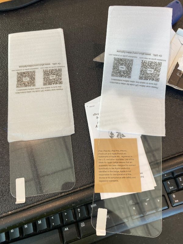 Photo 1 of ***MISSING INSTALLATION BRACKET*** Ailun Screen Protector for iPhone 16 Plus/iPhone 15 Plus/iPhone 15 Pro Max [6.7 Inch] Display 3 Pack Tempered Glass, Dynamic Island Compatible, Case Friendly[Not for iPhone 16 Pro Max 6.9 Inch]