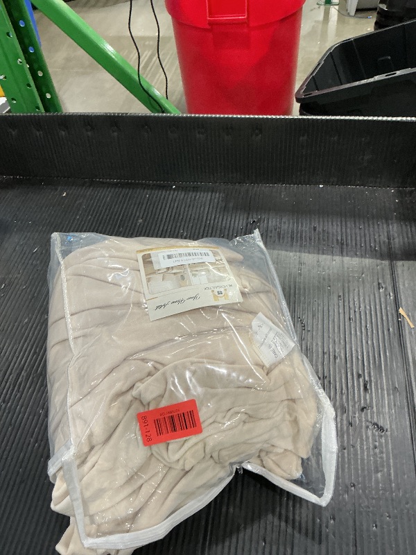 Photo 1 of *MINOR DAMAGE - USED*
H.VERSAILTEX Velvet Chaise Lounge Cover - High Stretch Chaise Chair Cover for Living Room Soft Slipcovers with Arms - Luxury Velvet Dog Covers, Machine Washable, Ivory