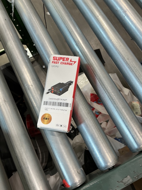 Photo 1 of [Apple MFi Certified] Retractable Car Charger, Linocell 120W USB C Car Charger 4 in 1 PD/QC Type C Fast Charging Cigarette Lighter Adapter for iPhone 17/17 Pro Max/16/15/14/13/12/Galaxy S25/S24/Pixel