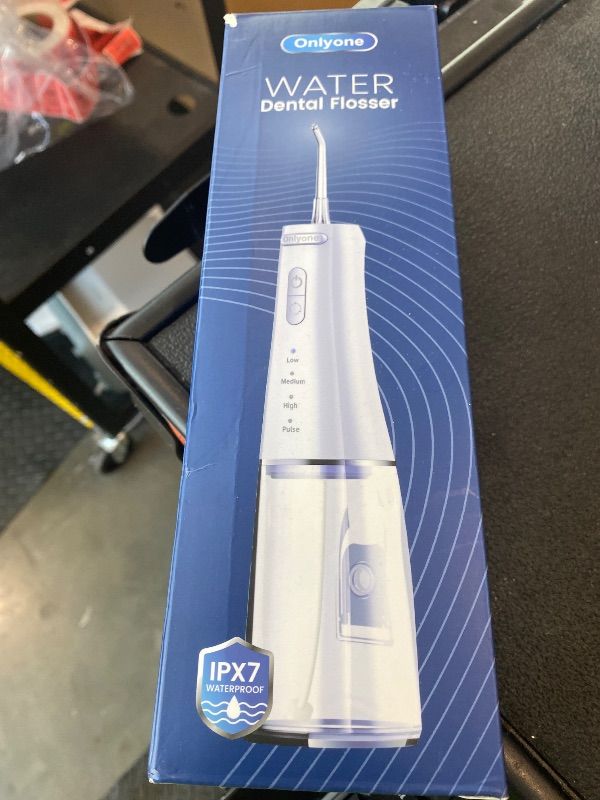 Photo 1 of *MISSING PARTS*
Onlyone Rechargeable Cordless Water Flosser with Adjustable Water Pressure for Daily Oral Care, Power Dental Flosser for Home and Travel Use, Portable Oral Irrigator for Sensitive Gums and Braces Care