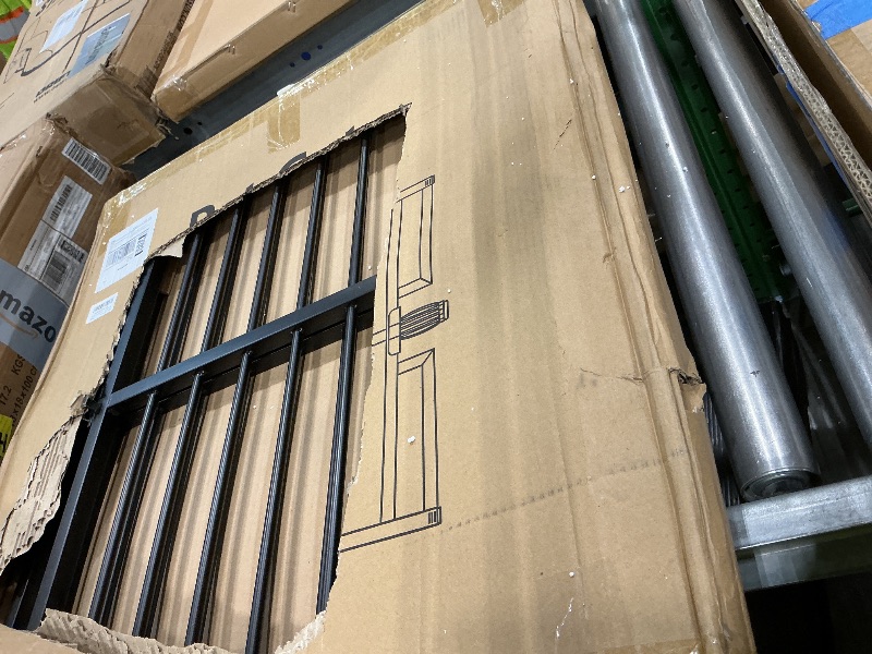 Photo 1 of 10-Second Quick Install Pressure Mounted Dog Gate for Pets and Kids,Adjustable 29'' to 43'' Wide Metal Pet Gate for Doorways Stairs,No Drilling,Expandable,30'' Tall Indoor Portable Safety Baby Gate