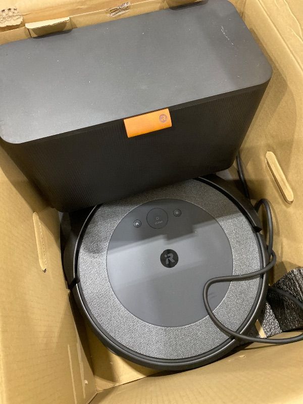 Photo 1 of *MISSING PARTS UNKNOWN*
iRobot Roomba Combo i5+ Self-Emptying Robot Vacuum and Mop, Clean by Room with Smart Mapping, Empties Itself for Up to 60 Days, Works with Alexa, Personalized Cleaning OS
