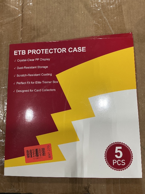 Photo 1 of ?5 Pcs? PKMN ETB Protector Case, Elite Trainer Box Protector, ETB Box Plastic Display Case-Compatible with Elite Trainer Boxes, 0.5mm Thick, Scratch-Resistant Material