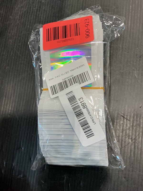 Photo 1 of 100 Pack Mylar Bags - 2.8 x 4 Inch Resealable Smell Proof Bags Foil Pouch Flat Bag with Front Window White