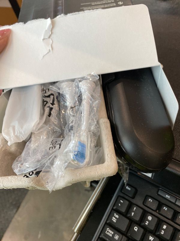 Photo 1 of *MINOR DAMAGE - USED*
Philips Sonicare ProtectiveClean 5300 Rechargeable Electric Toothbrush, with Pressure Sensor, 3 Cleaning Modes, SmarTimer and QuadPacer, with 2 Bonus Brush Heads, Travel Case, Black, Model HX6423/34