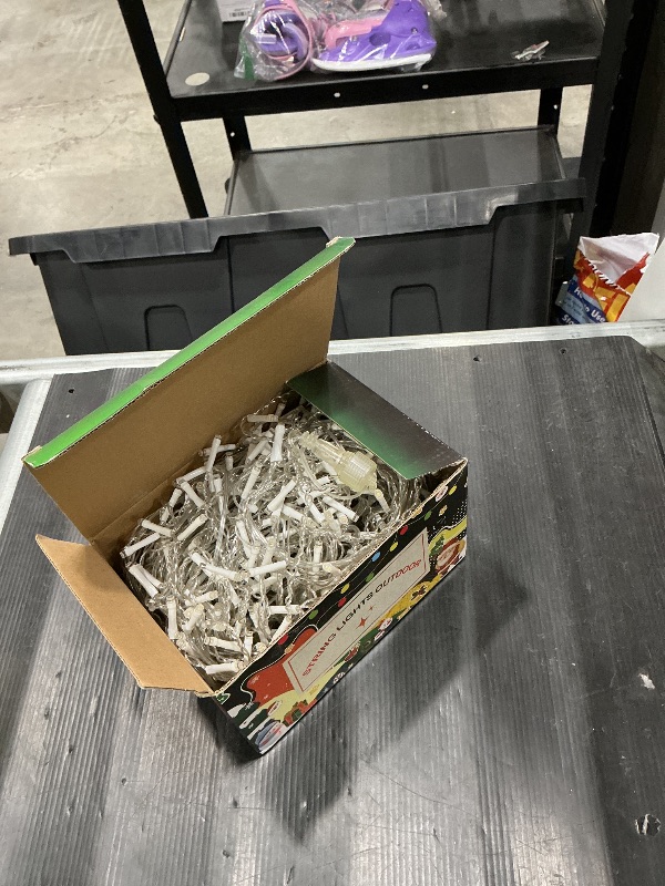 Photo 1 of *UNTESTED*
Heceltt Christmas Lights Outdoor, 49FT 480 LED Ice Lights for Outside, 90 Drops Ice String Lights with 8 Modes, Waterproof Timer Memory Hanging Light for Eaves Party Yard Garden(Warm White)