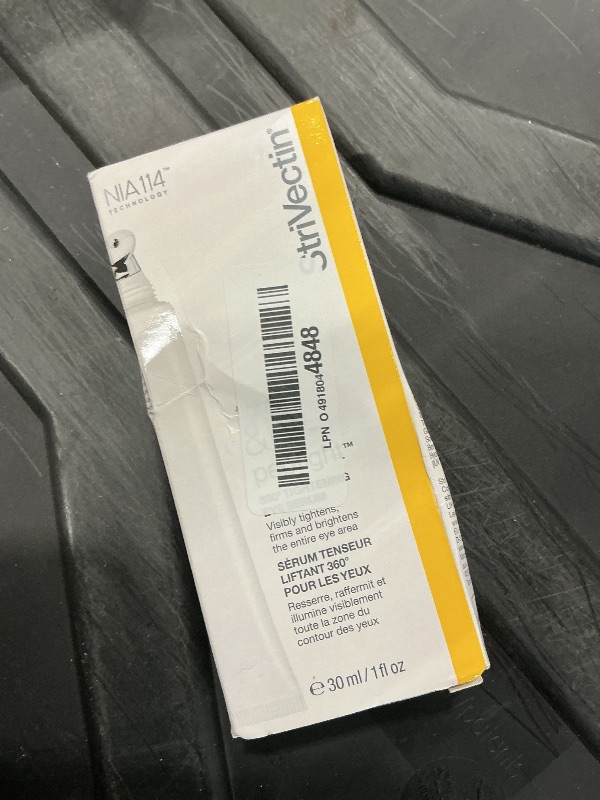 Photo 1 of *MINOR DAMAGE - USED*
StriVectin Tighten and Lift Peptight 360 Degree Eye Serum with Tightening and Brightening Peptides for Wrinkles, Under Eye Bags and Puffiness, 1 fl. Oz