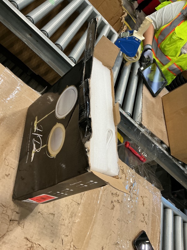 Photo 1 of ** SOLD AS IS NO RETURN/REFUNDS**
Lighted Makeup Mirror, 5000 mAh Rechargeable Double Sided Magnifying Vanity Mirror with 3 Colors, 1x/20x, 360° Rotation , Brightness Adjustable lighted mirror with magnification, Antique Bronze