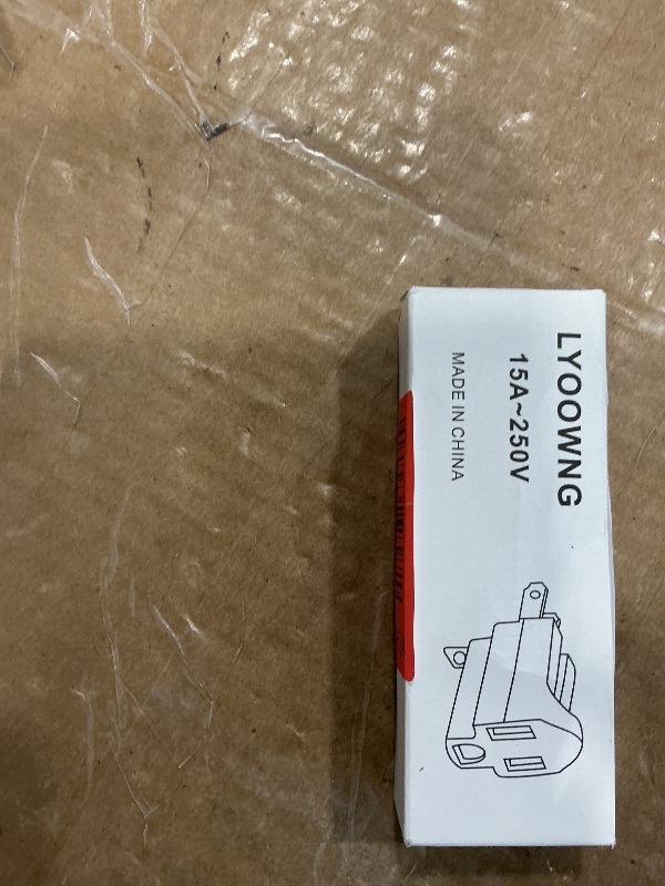 Photo 1 of (3 Pack) 3-Prong to 2-Prong Adapter Polarized Grounding Converter 3 Pin to 2 Pin Power for Wall Outlets Plugs, Gray