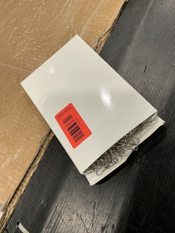 Photo 1 of 100 Pcs Paper Clips Metal Wire Hollow Out Clothespins Multi Purpose Utility Binder Clips Invoice Bill Stainless Steel Hanging Clothes Pins for School Kitchen Outdoor Office(Small,Silver)