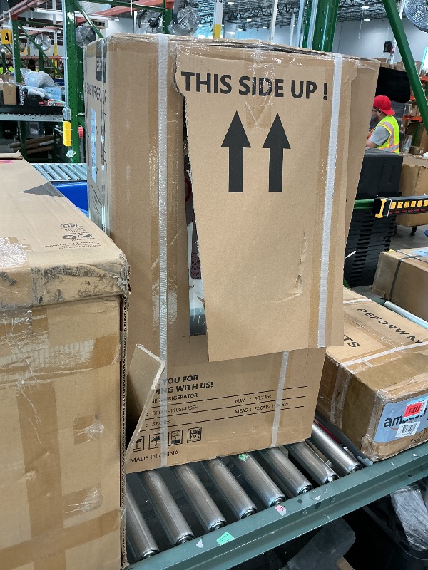 Photo 1 of *USED*
EUHOMY Beverage Refrigerator Cooler, 130 Can Mini Fridge with Glass Door for Soda Beer or Wine, Beverage Cooler for Home, Office, Bar with Adjustable Removable Shelves, Silver