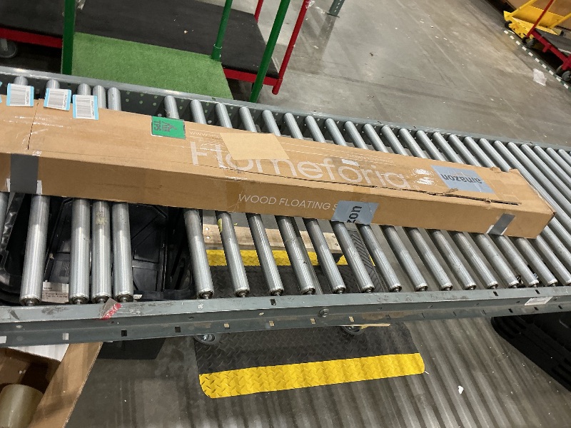 Photo 1 of ***MISSING PARTS*** Homeforia Walnut 60 inch Floating Shelf, High End Solid Real Wood 60inch Long Floating Shelf for Wall, Dark Brown Wooden 60in Large Floating Shelves, Heavy Duty Bracket, 60 X 6.5 X 1.75 inch, Set of 2
