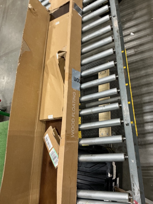 Photo 1 of ***MISSING PARTS*** Homeforia Walnut 60 inch Floating Shelf, High End Solid Real Wood 60inch Long Floating Shelf for Wall, Dark Brown Wooden 60in Large Floating Shelves, Heavy Duty Bracket, 60 X 6.5 X 1.75 inch, Set of 2