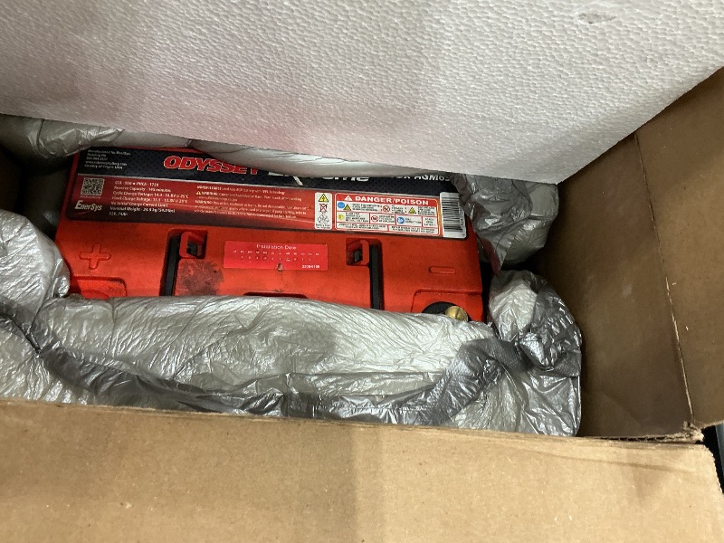 Photo 1 of ***FINAL SALE/NO RETURN, VIEW NOTES*** Odyssey Battery, Extreme Series, AGM, 12V, 930 Cranking amps, Top Post, 11.84 in L, 7.49 in H, 7.19 in W, Each