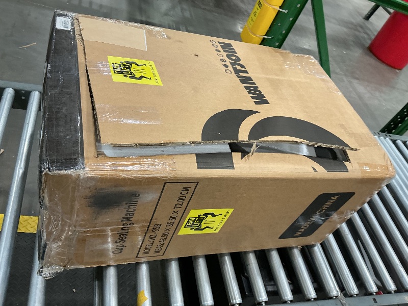 Photo 1 of *MISSING PARTS*
WantJoin Full Automatic Cup Sealing Machine - Electric Cup Sealer Machine 90/95mm, 500-600 Cups/H Digital Control LCD Panel Cup Sealer for Bubble Milk Tea Coffee Black, L15.3"*W9.9"*H20.8"