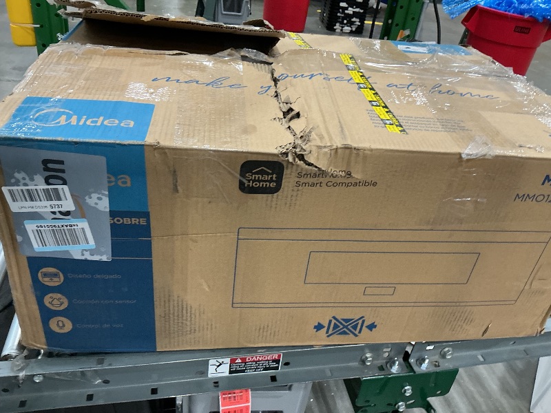 View 2 of **MAJOR DAMAGE - Selling ONLY for parts**
Midea MMO12S3ASTZ Over the Range Microwave Oven, 1.2 Cu.ft Slim Microwaves with Sensor Cook, Stainless Steel Microwaves, 1000W heating power with 400CMF vent fan