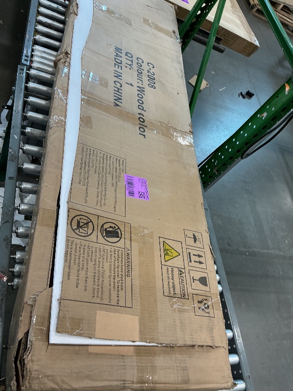 Photo 1 of *MISSING PARTS*
MapleGrace 63" Fluted Buffet Cabinet with Storage, Modern Symmetrical Arched Sideboard Credenza with Adjustable Shelf, Elegant Wood Console Table for Dining Room, Kitchen, Living Room(Oak)