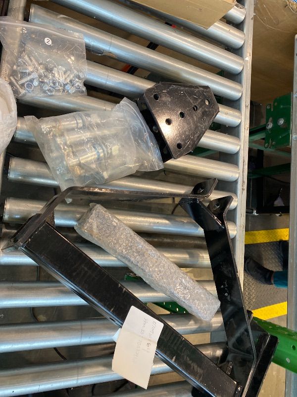 Photo 1 of ***MISSING PIECES*** VEVOR 50 in Lanscape Rock Rake, 3-Point Tow Behind Landscape Rake with 17 Steel Tines, Fit Category 1 Tractors, Angle Adjustable, Heavy Duty Lawn Dethatcher Rake for Grass Branch Debris