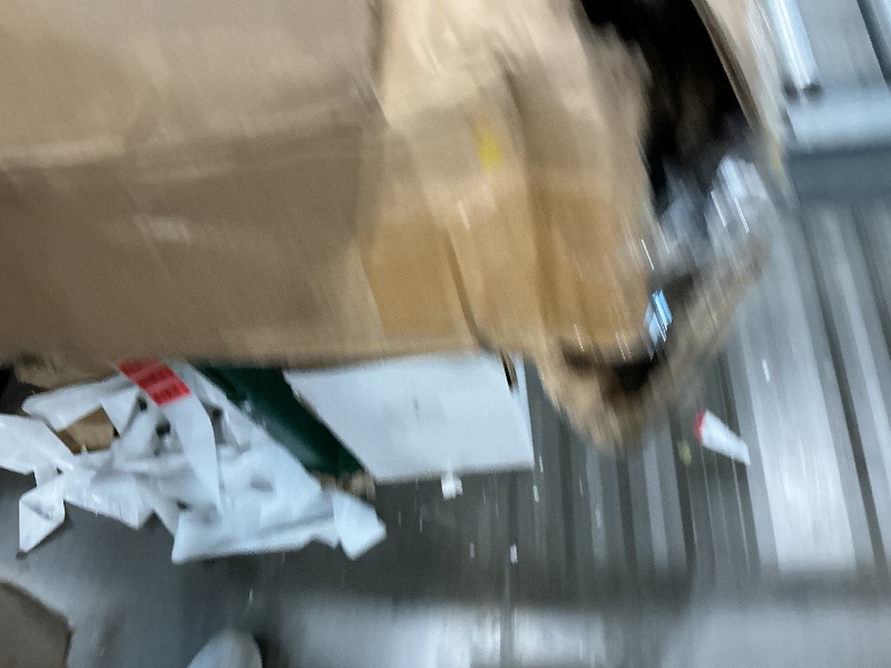 Photo 1 of **MAJOR DAMAGE**
LINSY HOME Farmhouse Coffee Table with Storage, Wood Coffee Table for Living Room, Open Display Area and Storage Drawers with Metal Handles, Chic Style with Curved Base, Brown