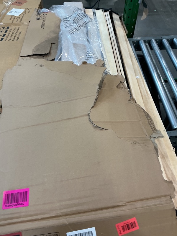 Photo 1 of **parts only** Novilla Full Size Bed Frame with Adjustable Headboard Platform Full Bed Frame with Linen Fabric Upholstered Headboard, No Box Spring Needed, Noise-Free, Wooden Slats Support, Easy Assembly, Beige