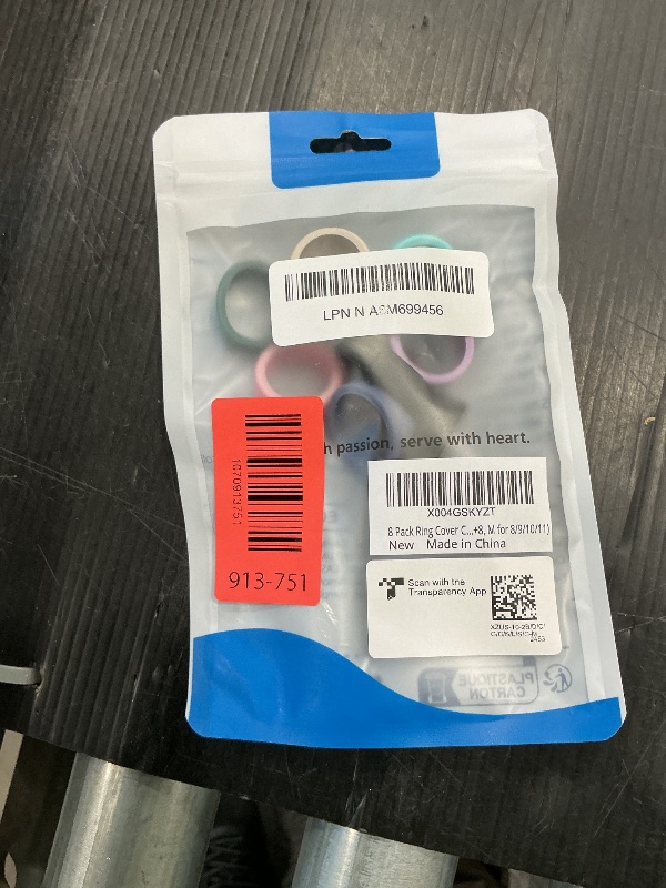 Photo 1 of 10 Pack Ring Cover Compatible with Oura Ring Gen 4/4 Ceramic, Oura Ring 3 Horizon/Heritage, Surport Charging with Cover on, Anti-Scratch Elastic Silicone Ring Protector for Men Women, M for 8/9/10/11