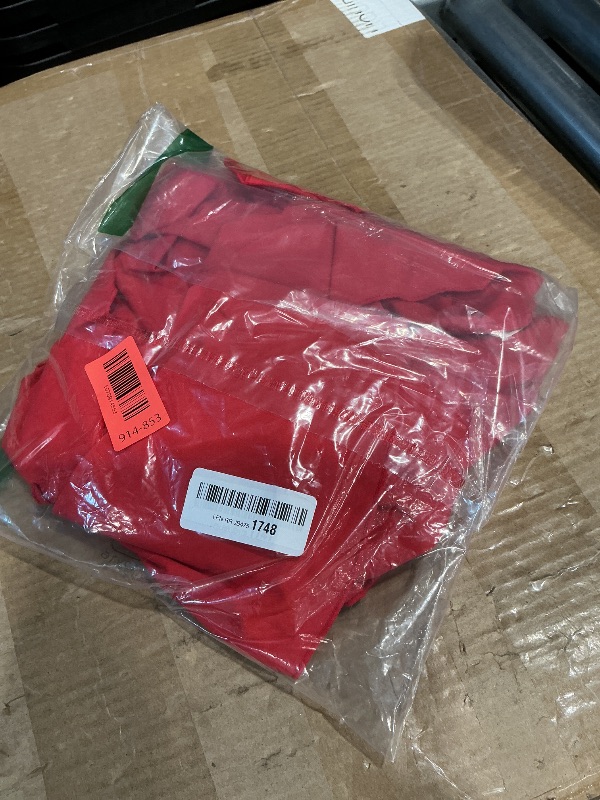 Photo 1 of *MINOR DAMAGE - USED*
Kaximil Women's Square Neck Ruffle Hem Mini Dress Ruched Waist Short Party Dresses, Small, Red