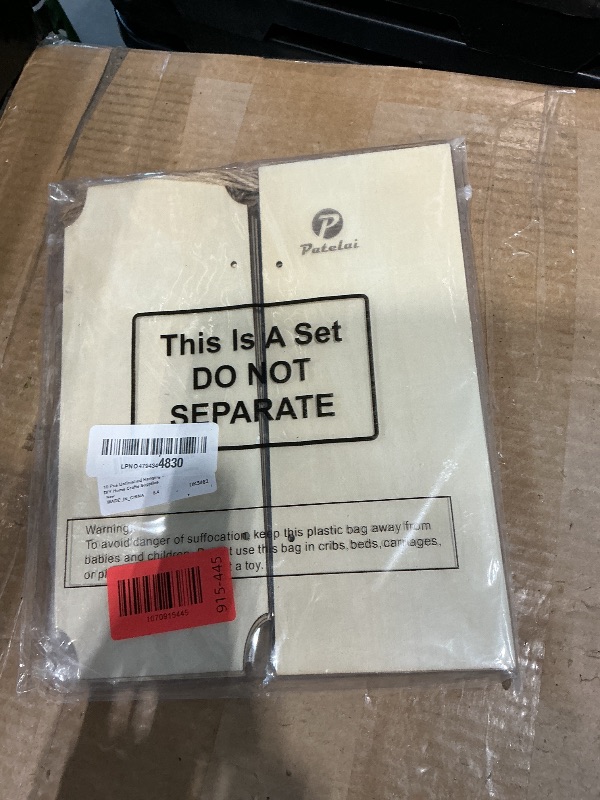 Photo 1 of 10 Pcs Unfinished Hanging Wood Sign 9. 8 x 3. 9 Inch Blank Wooden Signs Rectangle Plaque Wooden Slices Banners with Ropes for Painting Writing DIY Home Crafts Supplies