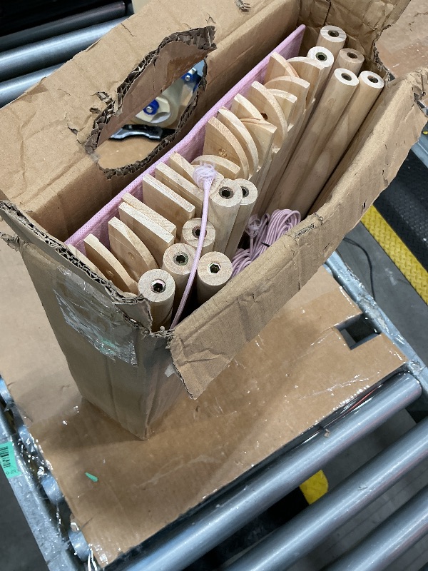 Photo 1 of ***MISSING HARDWARE*** HMAZAE Stuffed Animal Storage, 56" Extra Large Plush Toy Organizer with Wheels, Wooden Stuffed Animal Holder with Removable Bin, Zoo Plushies Storage for Bedroom/Playroom/Living Room