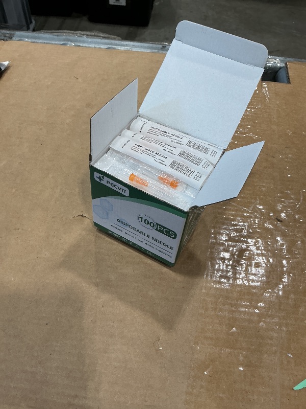 Photo 1 of 100Pack 25Ga 1 inch Needles(25mm) Luer Lock Lab Dispensing Accessories for Measuring,Refilling Inks