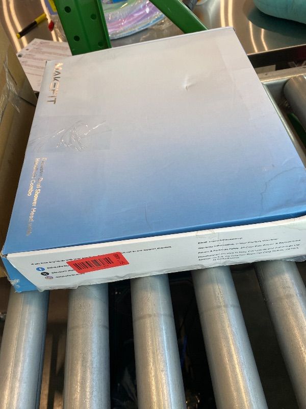 Photo 1 of *MINOR DAMAGE - USED*
MakeFit Dual Handheld Shower Head Combo, 2-in-1 Rain Shower Heads System 8 Inch Rainfall Shower Head and 10 Modes High Pressure Hand Held Showerhead with Built-in Power Wash