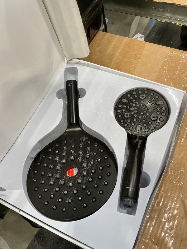 Photo 1 of *MINOR DAMAGE - USED*
MakeFit Dual Handheld Shower Head Combo, 2-in-1 Rain Shower Heads System 8 Inch Rainfall Shower Head and 10 Modes High Pressure Hand Held Showerhead with Built-in Power Wash