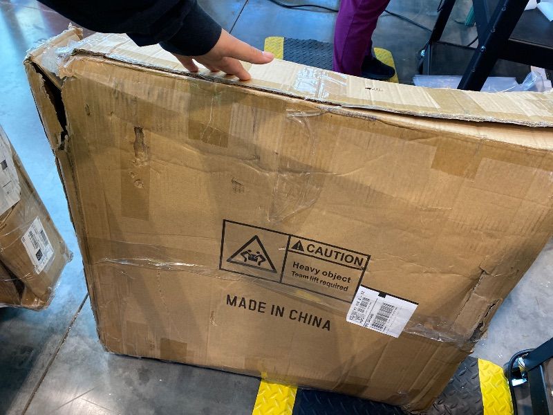 Photo 1 of *MISSING PARTS - See Clerk Notes*
FUSHIAIPTC 28 Inch Dinning Table Legs, 25.8" W Desk Legs Set of 2 Heavy Duty Metal Legs for Table, 3.2” Thickened Treatment Modern Table Leg with Adjustable Floor Protector (Trapezoidal)